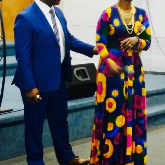 wall st Dresses & Skirts - Multi colored maxi dress